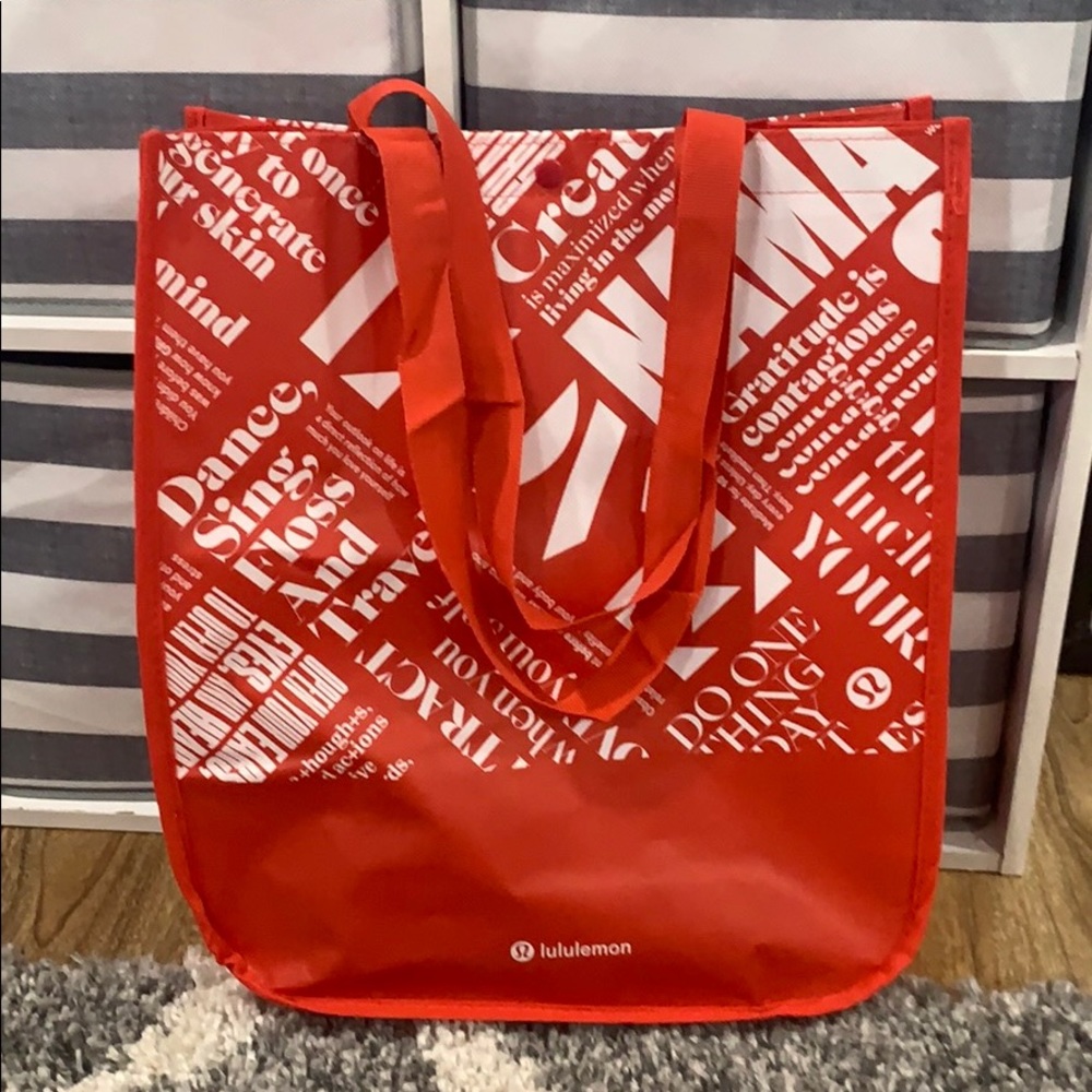 Big Red Lululemon Tote Bag